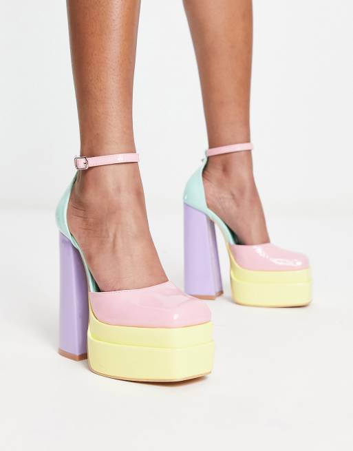 Pastel best sale block heels