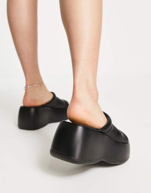 Daisy Street – Exclusive – Svarta sandaler med grov sula, 2 av 4