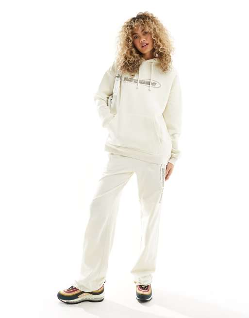 Daisy Street - Felpa oversize taglio comodo con cappuccio e stampa Pacific Academy in coordinato