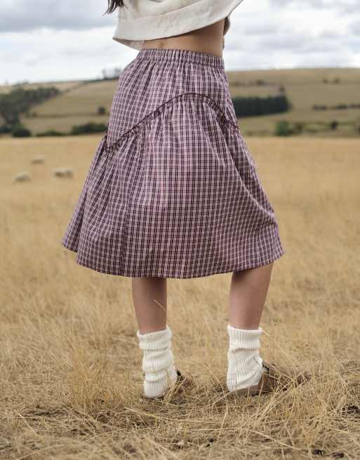 Daisy Street fitted cinched button down shirt with tie detail in stone stripe, 3 of 4