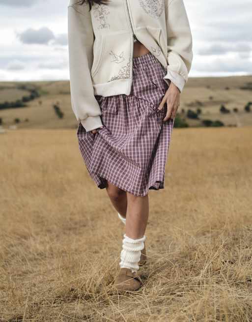 Daisy Street fitted cinched button down shirt with tie detail in stone stripes, 4 of 4