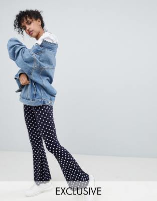 asos polka dot trousers