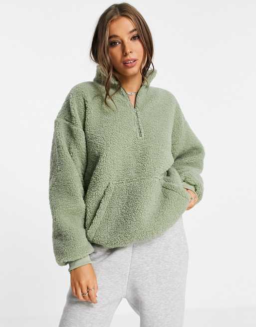 Daisy Street - Fleece in pistachegroen, deel van co-ord set, 4 van 4