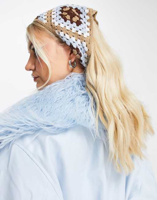 Daisy Street - Gehaakte bandana met geometrische print