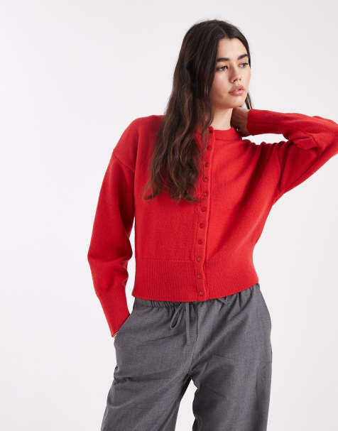 Daisy Street - Getailleerd vest in rood - view 1