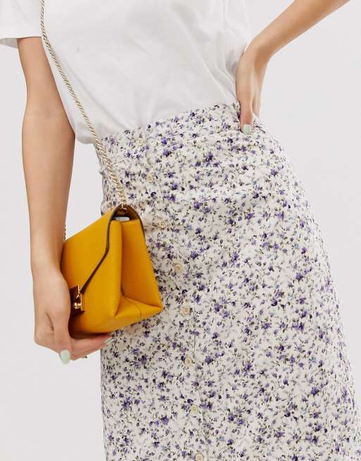 Daisy Street - Gonna midi a fiorellini vintage con bottoni, 3 di 4