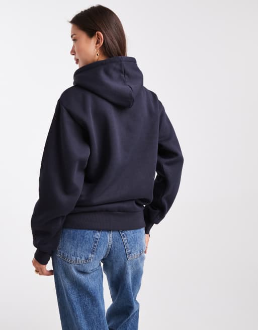 Daisy Street – Granatowa dżersejowa bluza z kapturem, 4 z 4
