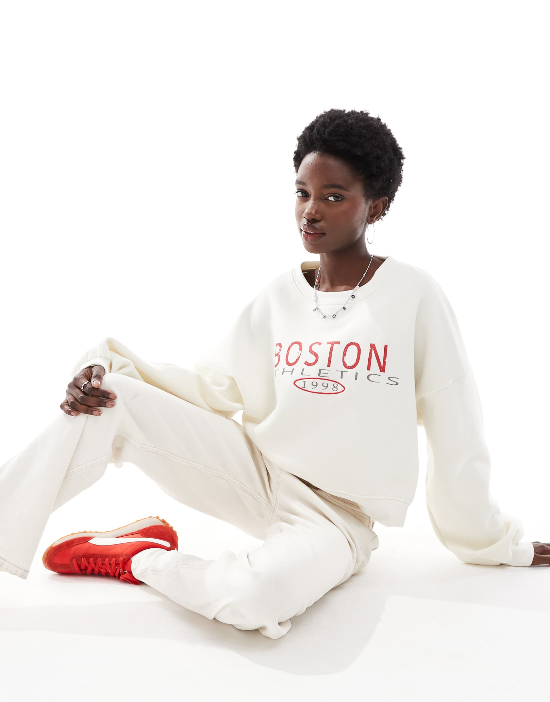 daisy street graphic sweatshirt