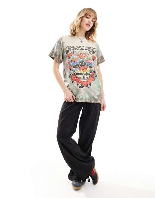 Daisy Street Grateful Dead retro graphic t-shirt in tie dye ASOS