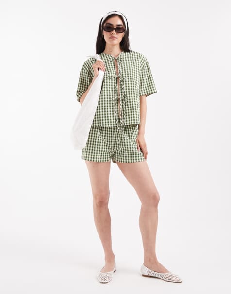Daisy street green check co-ord - view 1