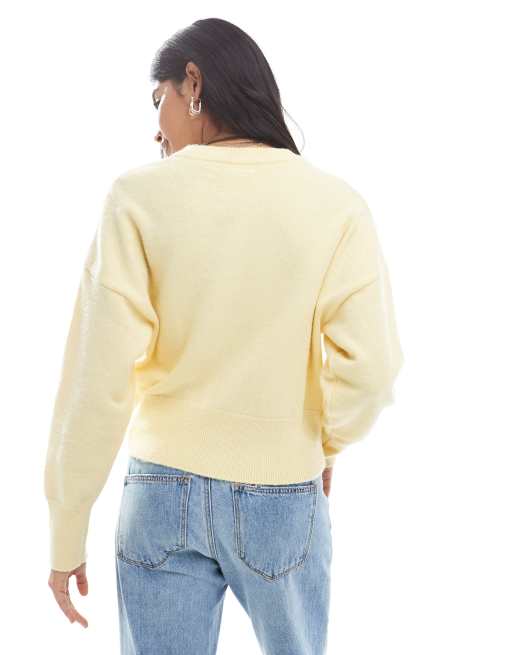 Daisy Street - Gul cardigan med indsyet talje, 4 af 4
