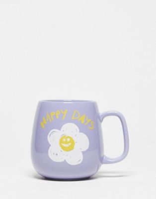 Daisy Street happy days mug in lilac - ASOS Price Checker