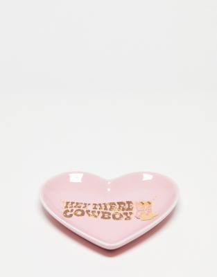 Daisy Street heart cowboy trinket tray in pink - ASOS Price Checker