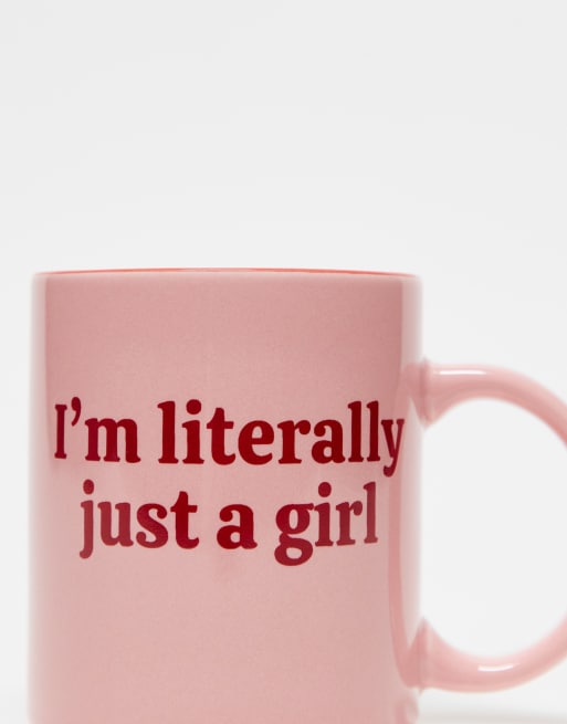 Daisy Street I'm literally just a girl pink contrast mug, 3 of 3
