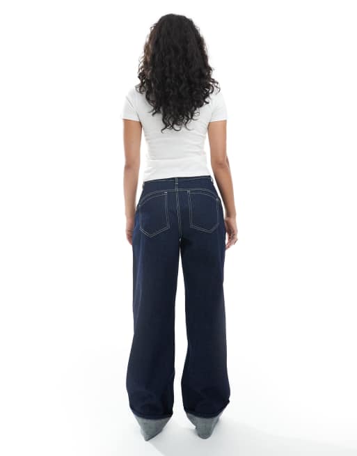 Daisy Street - Jean ample d'ensemble à revers - Indigo, 2 de 5