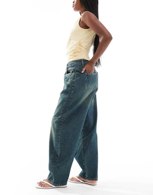 Daisy Street - Jean large taille basse - Bleu , 3 de 5