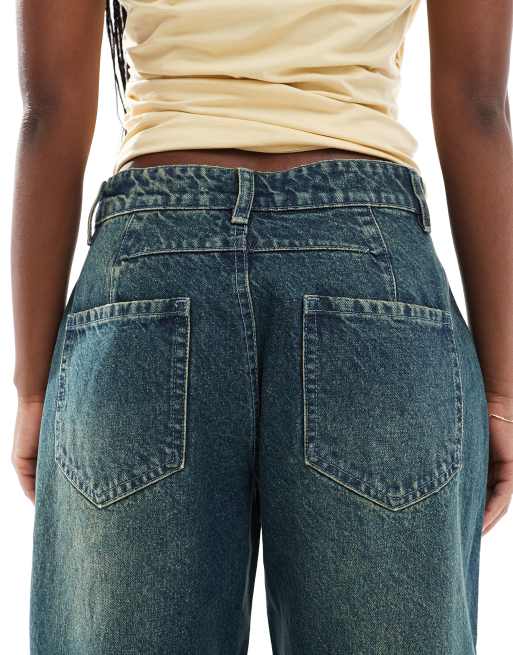 Daisy Street - Jean large taille basse - Bleu , 4 de 5