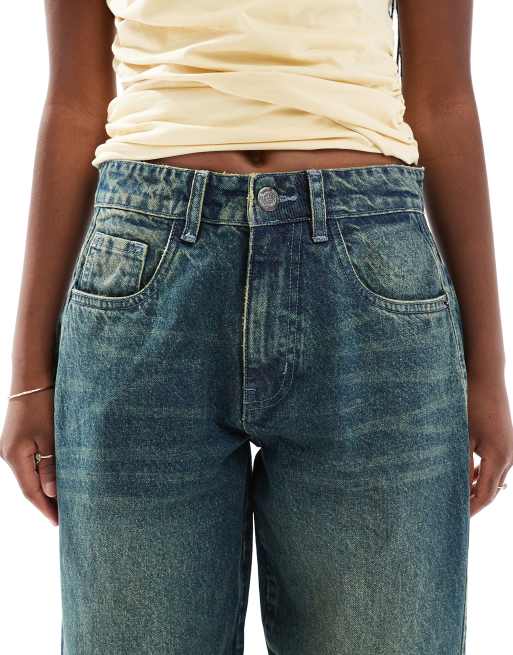 Daisy Street - Jean large taille basse - Bleu , 5 de 5