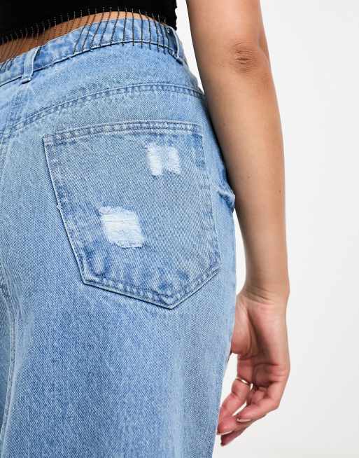 Daisy Street – Jeansowa spódnica maxi w stylu lat 90., 2 z 4