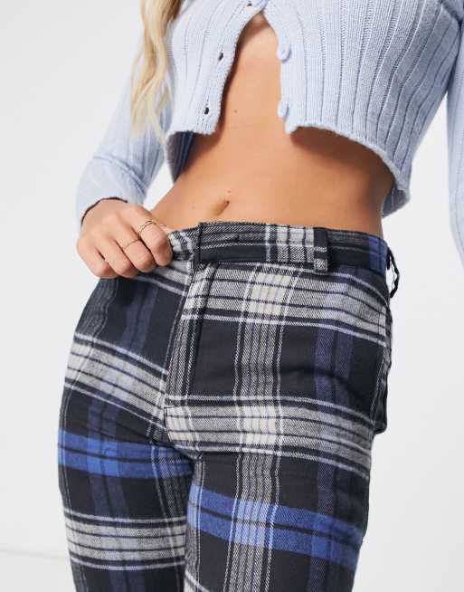 Daisy Street kick flares in vintage check co-ord, 3 of 4