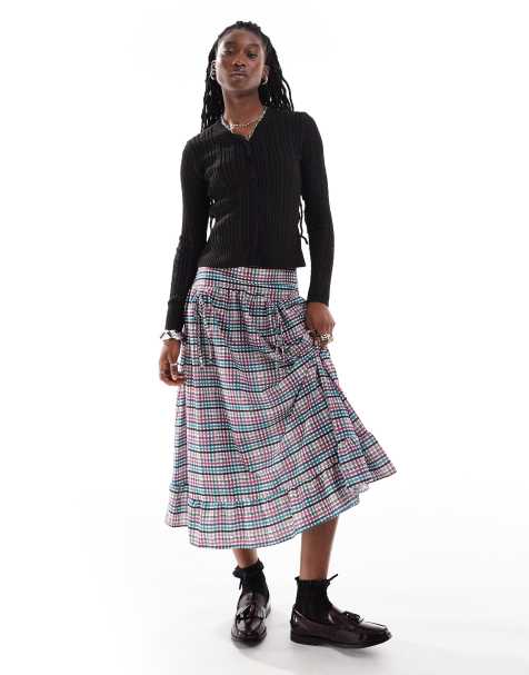 Daisy Street – Langärmliger Strickpullover in Schwarz mit V-Ausschnitt - view 1