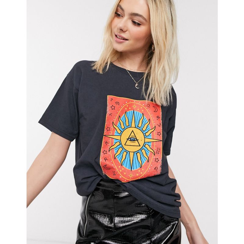 Daisy Street – Lässiges T-Shirt mit Tarot-Print