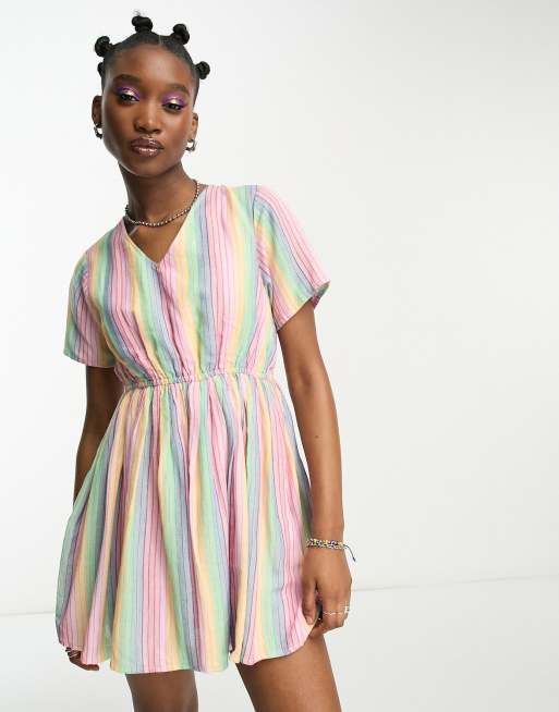 Designers Remix - Striped cotton mini-dress - 16909 – D___GALLERY