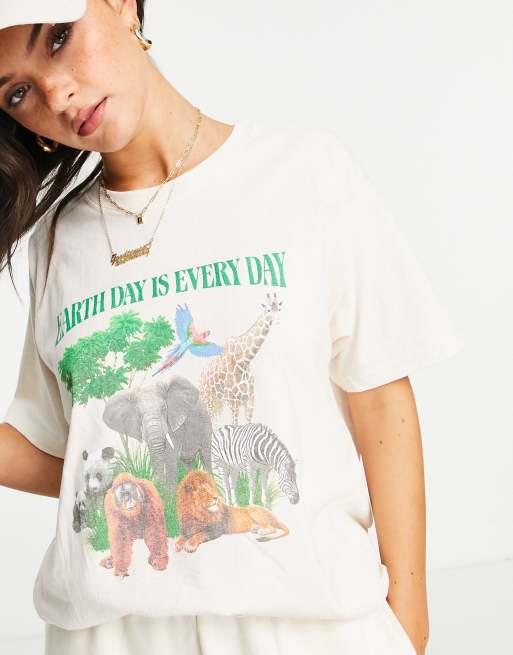 Daisy Street – Locker geschnittenes T-Shirt mit „Is Every Day“-Print, 2 von 4