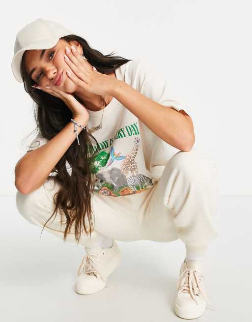 Daisy Street – Locker geschnittenes T-Shirt mit „Is Every Day“-Print, 4 von 4