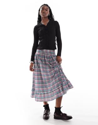 Daisy Street long sleeve lace v neck knit in black φωτογραφία