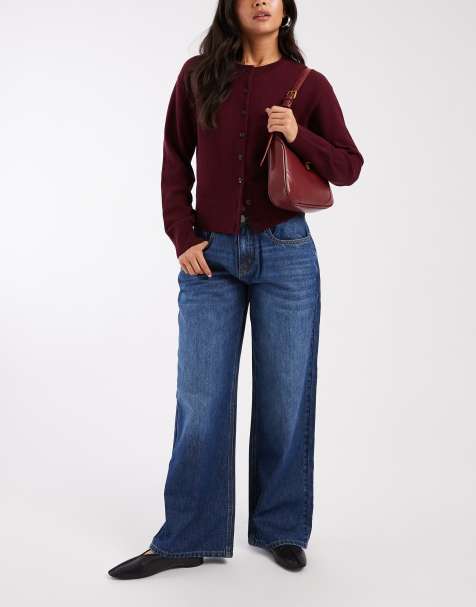 Daisy Street low rise baggy jean in blue - view 1