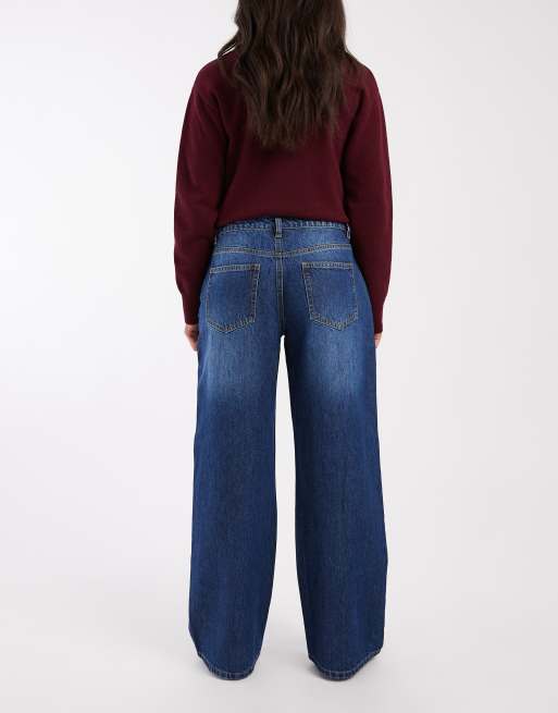 Daisy Street low rise baggy jeans in blue, 2 of 5
