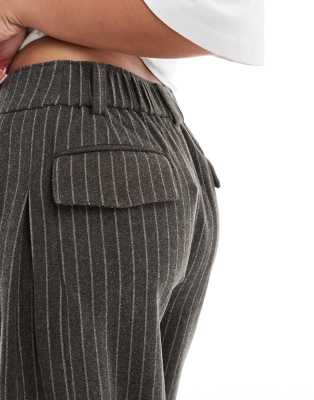Daisy Street Low Rise Baggy Pants In Gray