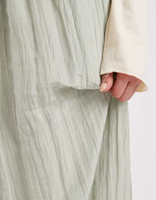 Daisy Street low rise balloon trousers in sage , 4 of 5