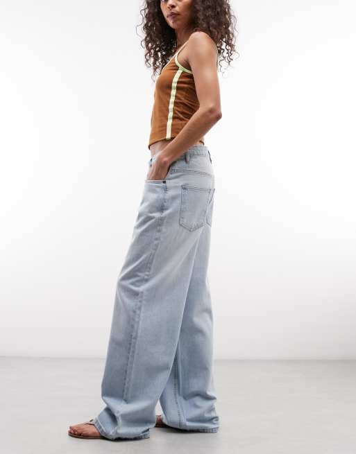 Daisy Street low rise boyfriend jeans in 90's blue, 2 of 5