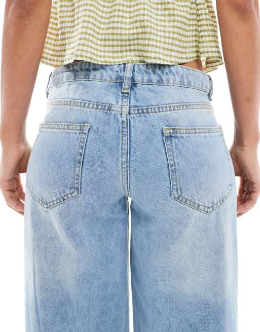 Daisy Street low rise boyfriend jeans in light blue wash, 4 of 5