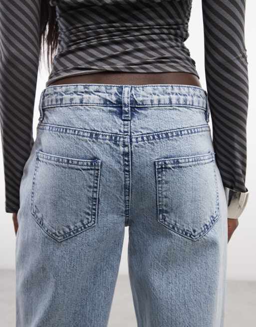 Daisy Street low rise boyfriend jeans in light blue, 5 of 5