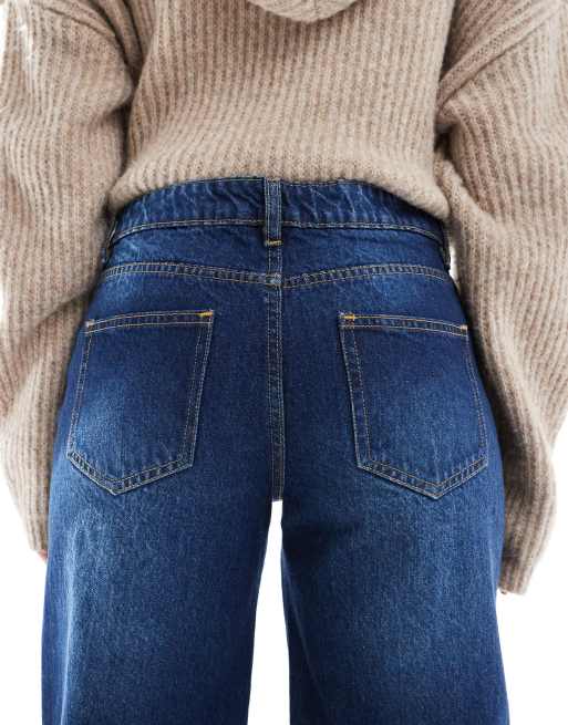 Daisy Street low rise boyfriend jeans in luna blue, 4 of 5