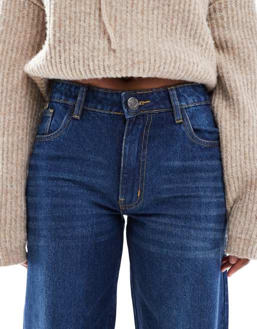 Daisy Street low rise boyfriend jeans in luna blue, 5 of 5