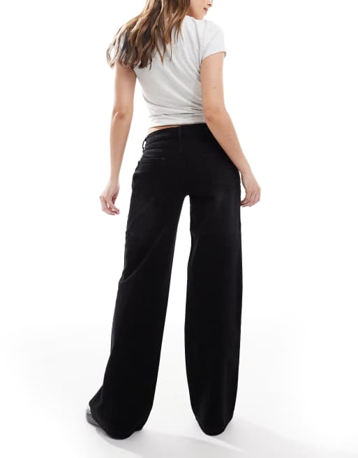 Daisy Street low rise boyfriend jeans in washed black, 3 of 5