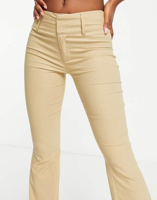  Khaki Flare Pants