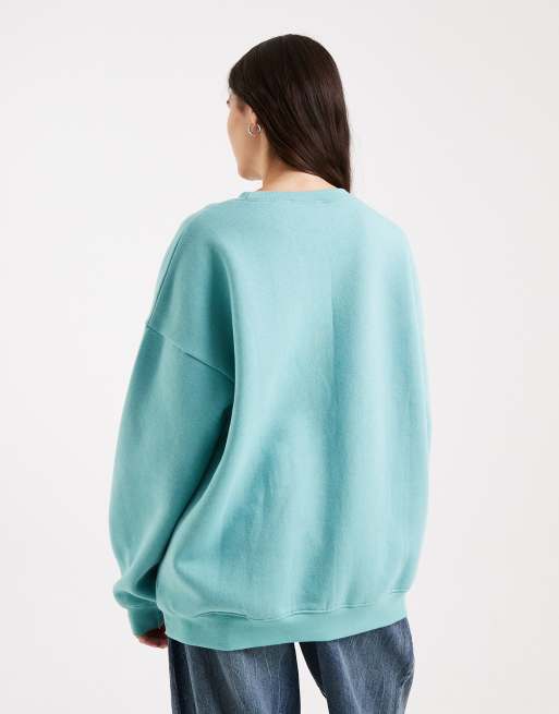 Daisy Street - Lyseblå sweatshirt med LA-brodering, 3 af 4