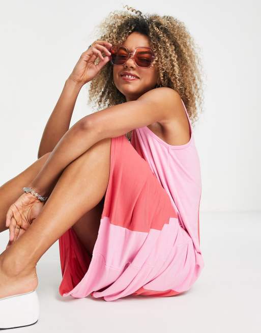 Daisy Street maxi dress in summer colour-block, 4 of 4