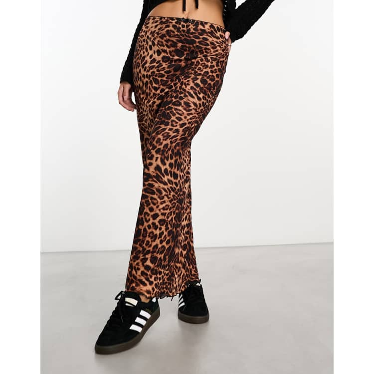 Leopard maxi 2024 skirt yoga