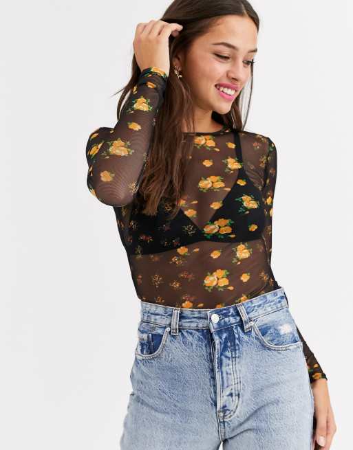 Daisy Street – Meshtopp med blandat blommönster, 4 av 4
