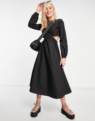 Daisy Street midi dress with cut-out sides | ASOS