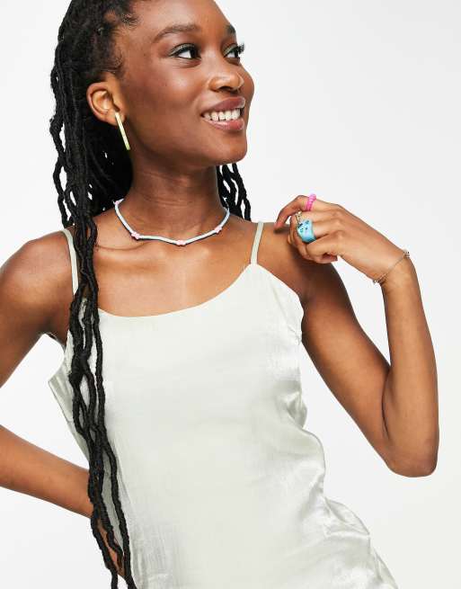 Daisy Street mini cami dress in iridescent, 3 of 4