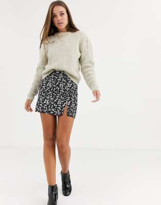 asos split skirt