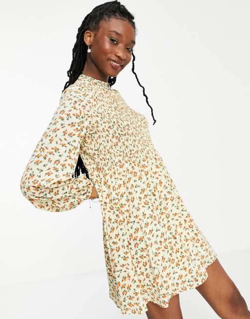 Daisy Street mini smock dress in ditsy floral | ASOS