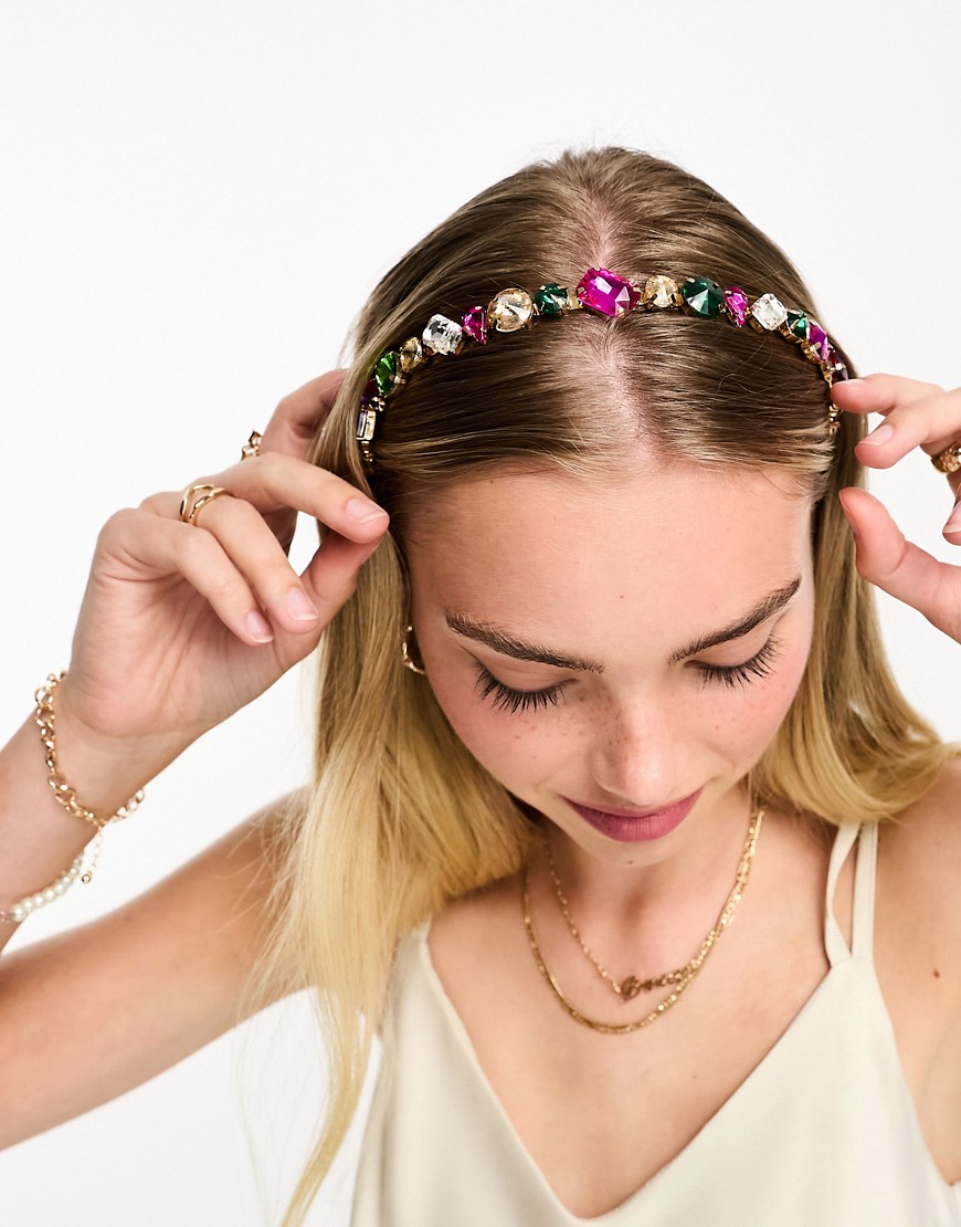 Daisy Street multicolour jewelled hairband